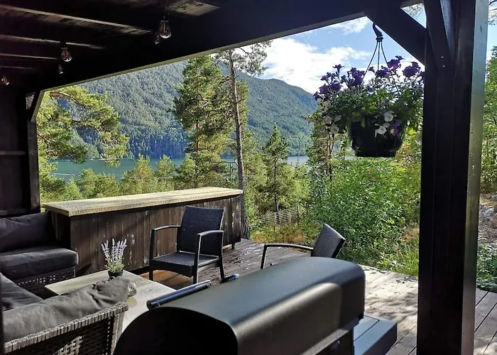 I Med Utsikt Over Fjord Og Fjell